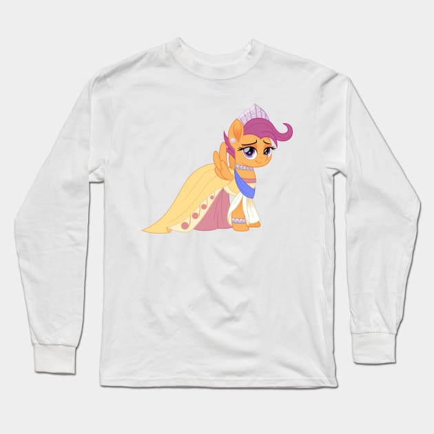 Scootaloo as Anastasia Long Sleeve T-Shirt by CloudyGlow